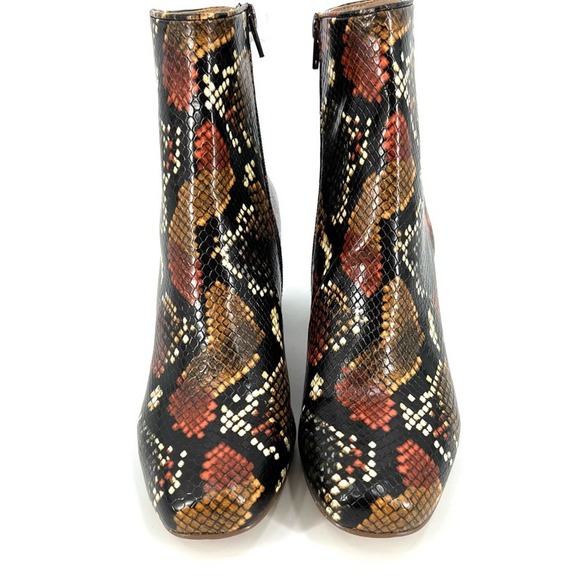 Steve Madden “Darma” Snake Print Block Heel Boots SZ 7.5 - Picture 4 of 11